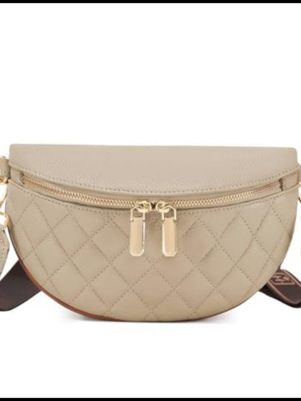 Genuine Leather Crossbody Bum Bag Anti-Theft Travel Fanny Pack